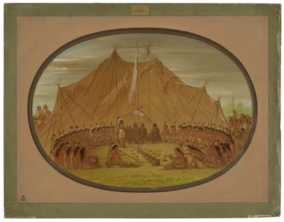 En hundfest - Sioux av George Catlin