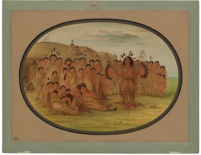 En Mandan Medicin Man av George Catlin