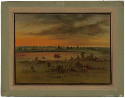 Ett Siouxkrigsparti av George Catlin