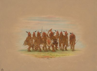 Rolig dans - Saukie, 18611869. av George Catlin