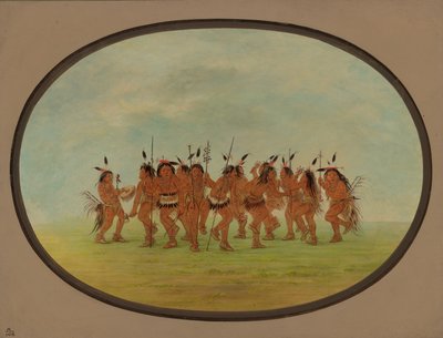 Rolig dans - Sioux, 18611869. av George Catlin