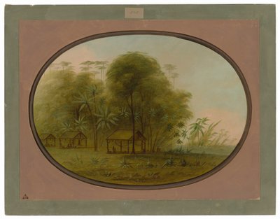 Arowak Village av George Catlin
