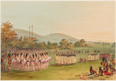 Bollspelsdans av George Catlin