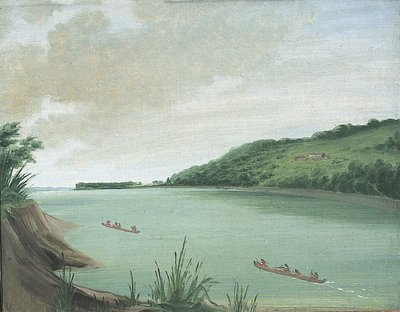 Belle Vue, Indian Agency of Major Dougherty, 870 Miles ovanför St. Louis, 1832. av George Catlin