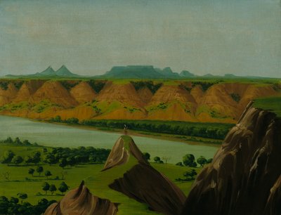 Big Bend på Upper Missouri, 20 mil ovanför St. Louis av George Catlin