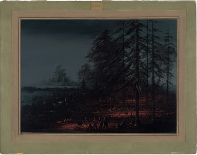 Bivack av ett Siouxkrigsparti av George Catlin
