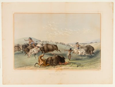 Buffalo Hunt, Chase nr 7 av George Catlin