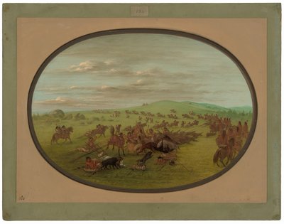 Camanchees flyttar av George Catlin