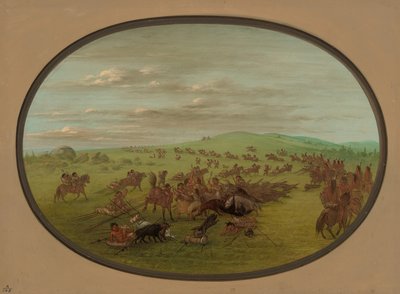 Camanchees Moving, 18611869. av George Catlin