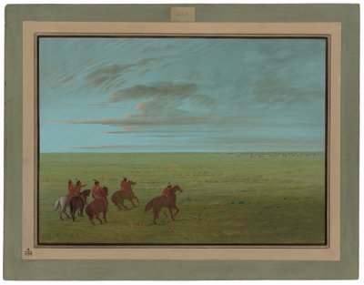 Connibos startar för vilda hästar av George Catlin