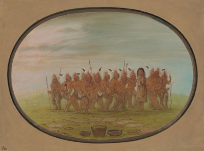 Dance to the Berdache - Saukie, 18611869. av George Catlin