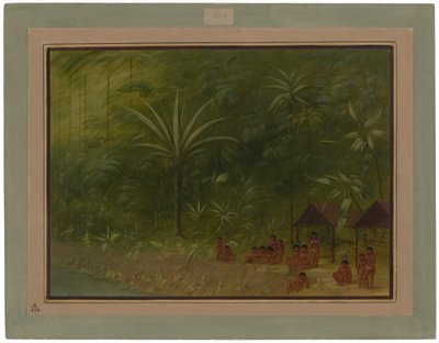 Cocomas läger - utsikt mot stranden av George Catlin