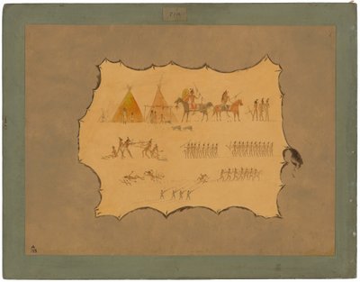 Faksimil av en cheyennerock av George Catlin