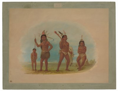 Fyra Arowak-indianer av George Catlin