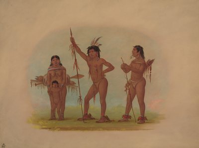 Fyra Mura-indianer, 18541869. av George Catlin