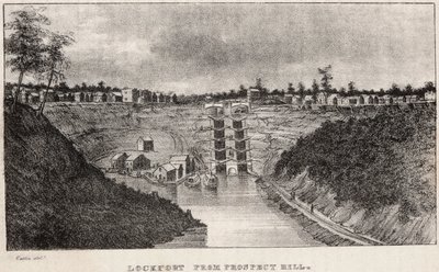 Lockport från Prospect Hill av George Catlin