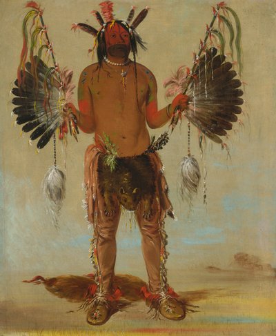 Mah-tó-he-ha, Gammal björn, en medicinman, 1832. av George Catlin