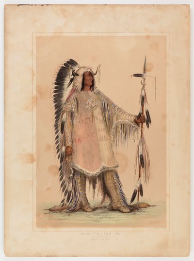 Mah-to-toh-pa, mandanernas hövding av George Catlin