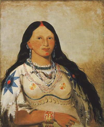 We-me-ee-sunk-te-ka, Mink, en vacker flicka av George Catlin