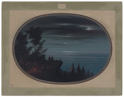 Nayas by på natten av George Catlin