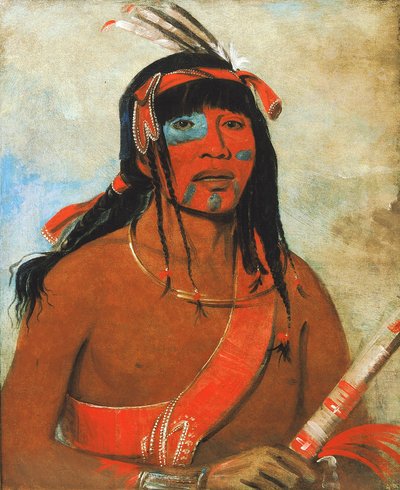 O-tá-wah, Ottaway, en krigare av George Catlin