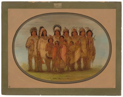 Ojibbeway-indianer i Paris av George Catlin