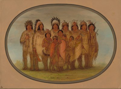 Ojibbeway-indianer i Paris, 18611869. av George Catlin