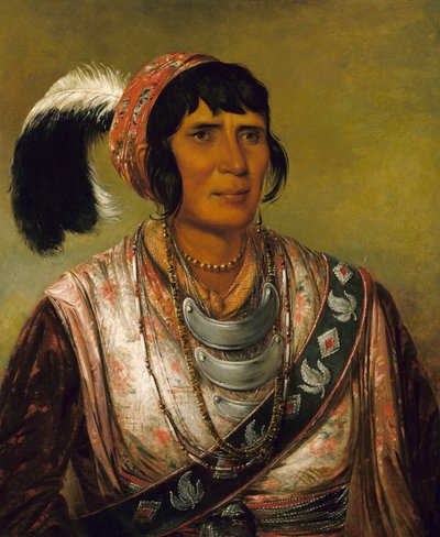 Os-ce-o-lá, den svarta drycken, en krigare av stor betydelse av George Catlin