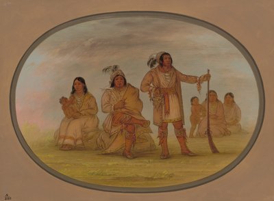 Osceola och fyra Seminolee-indianer, 18611869. av George Catlin
