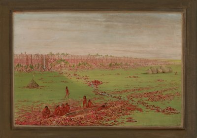 Pipestone-stenbrott på Coteau des Prairies av George Catlin