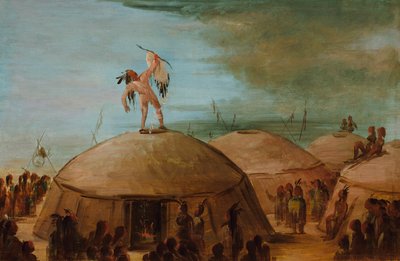 Regnmakeri bland mandanfolket av George Catlin