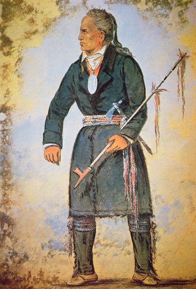 Red Jacket (c.1756-1830) (akvarell på papper) av George Catlin