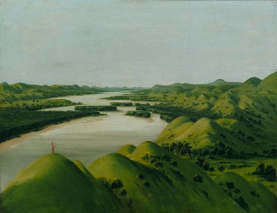 River Bluffs, 1320 Miles ovanför St. Louis, 1832. av George Catlin