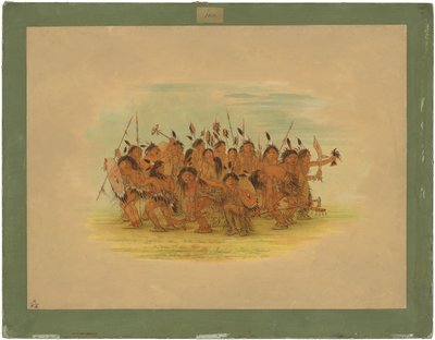 Scalp Dance - Sioux av George Catlin