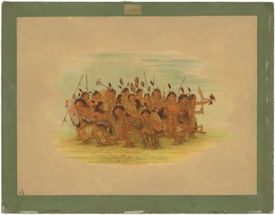Skalpdans - Sioux av George Catlin