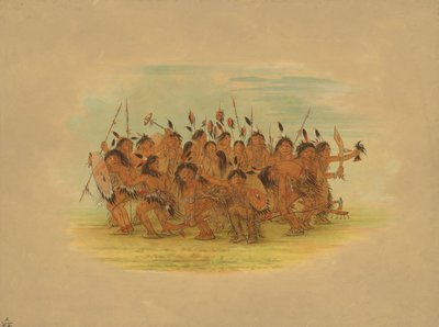 Scalp Dance - Sioux, 1861. av George Catlin