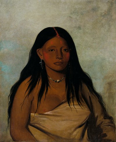 Shé-de-ah, Wild Sage, a Wichita Woman, 1834. av George Catlin