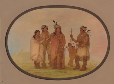 Shawano-indianer, 18611869. av George Catlin
