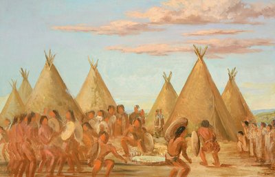 Rökning av skölden av George Catlin