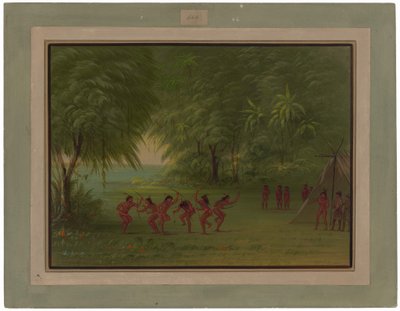 Tapuya-läger av George Catlin
