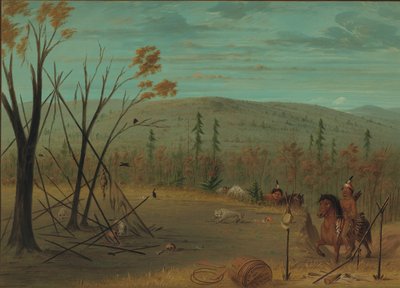 Cheyenne Brothers återvänder från sin höstjakt, 18611869. av George Catlin