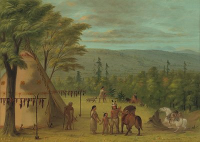 Bröderna Cheyenne börjar på sin höstjakt, 18611869. av George Catlin