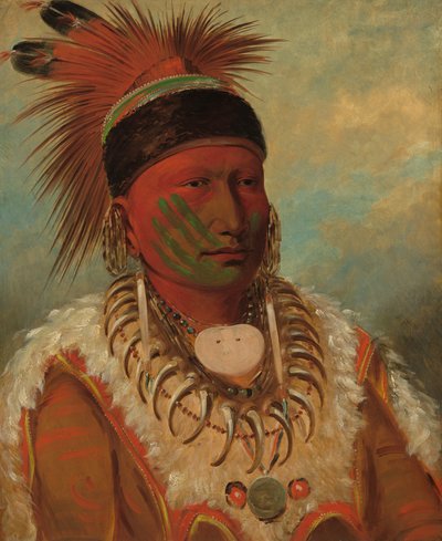 The White Cloud, chef för Iowas, 18441845. av George Catlin