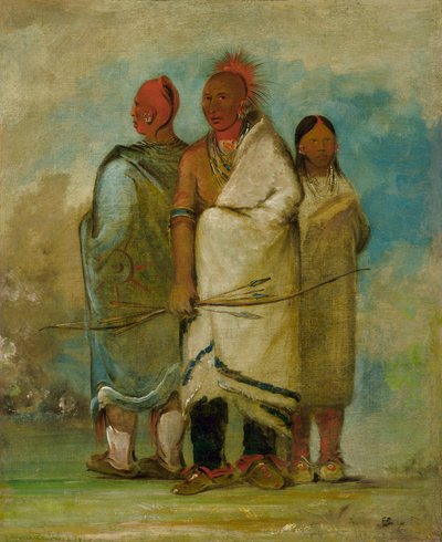 Tre rävindianer av George Catlin