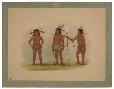 Tre Omagua-män av George Catlin