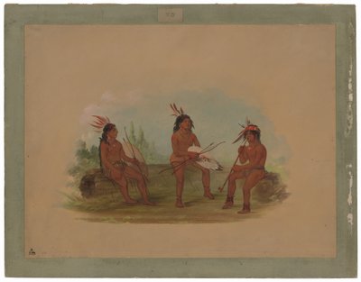 Tre unga Chinook-män av George Catlin