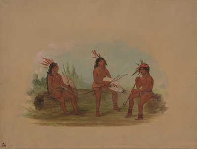 Tre unga Chinook-män, 18551869. av George Catlin