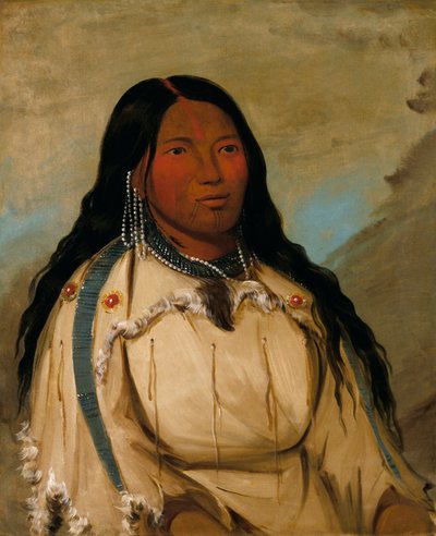 Tow-ée-ka-wet, en cree-kvinna av George Catlin