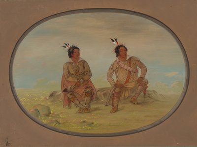 Två Choctaw-indianer, 18611869. av George Catlin