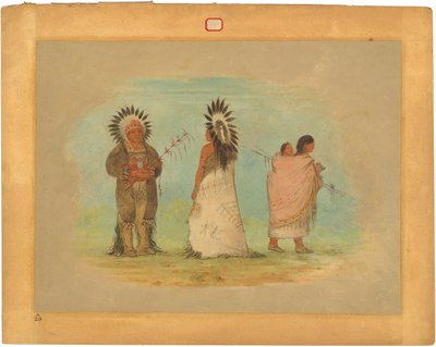 Två Ottoe Chiefs och en kvinna av George Catlin